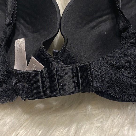 Victoria’s Secret 34C Bra Black Dream Angels Push-Up Underwire Back Closure - Picture 6 of 8